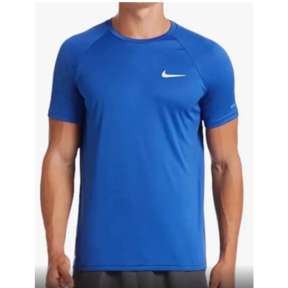 NWT  Nike Men’s Swim Shirt Small – Blue!